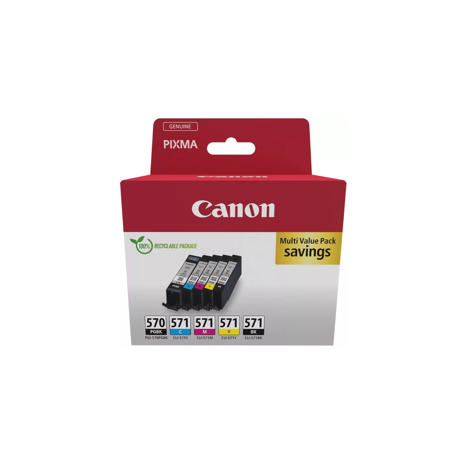 p ph2Multipack de cartuchos de tinta PGI 570BK CLI 571 BK C M Y de Canon h2divEste multipack contiene un deposito de tinta de p