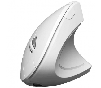 ph2GLIDE VERTICAL ERGO DUAL MOUSE BATTERY WHITE h2pSu diseno innovador coloca el brazo y la muneca en una posicion natural lo q