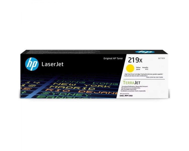 p ph2Cartucho de Toner Original HP LaserJet 219X de alta capacidad amarillo h2pLos cartuchos de toner HP TerraJet se han disena