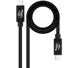 h2Cable USB 4 Gen 3x2 40Gbps 5A 240W USB C M USB C M Negro 1 m h2divbr divdivh2Especificacion h2pulliIdeal para conectar su nue