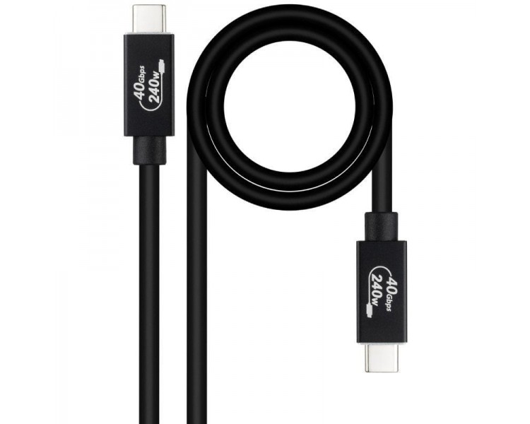 h2Cable USB 4 Gen 3x2 40Gbps 5A 240W USB C M USB C M Negro 1 m h2divbr divdivh2Especificacion h2pulliIdeal para conectar su nue