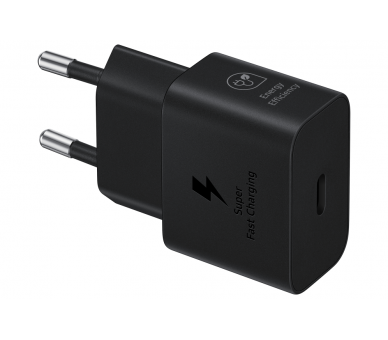 CARGADOR SAMSUNG USB C 25W GAN BLACK SIN CABLE