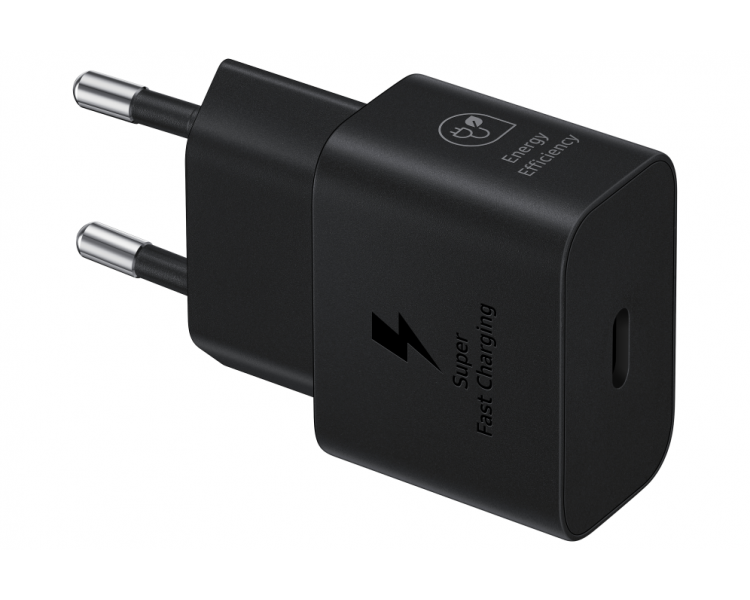 CARGADOR SAMSUNG USB C 25W GAN BLACK SIN CABLE