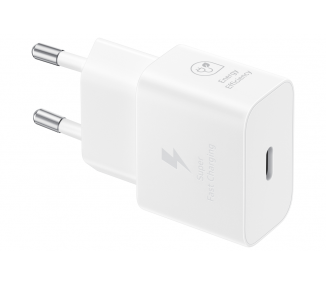 CARGADOR SAMSUNG USB C 25W GAN WHITE SIN CABLE