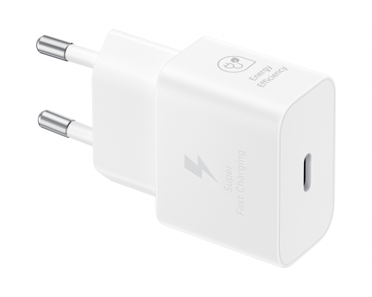 CARGADOR SAMSUNG USB C 25W GAN WHITE SIN CABLE