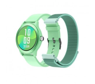 ph2SPC SMARTEE DUO VIVO h2pSmartwatch de 1278221 con pantalla tactil de alta definicion 3 colores disponibles 2 correas interca