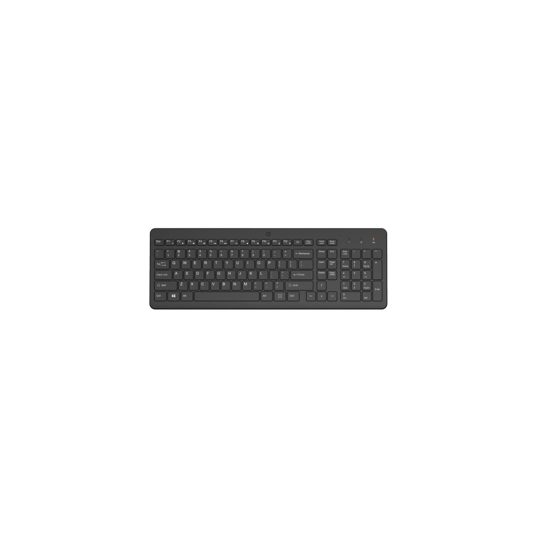 ph2Teclado inalambrico HP 220 h2El companero inalambrico ideal en tus desplazamientos Un teclado de tamano completo con todas l