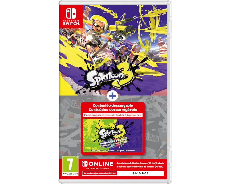 SPLATOON 3 + EXPANSION PASS + 3 MESES NSO