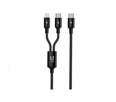 CABLE UNI USB TIPOC A USB TIPOC Y LIGHTNING