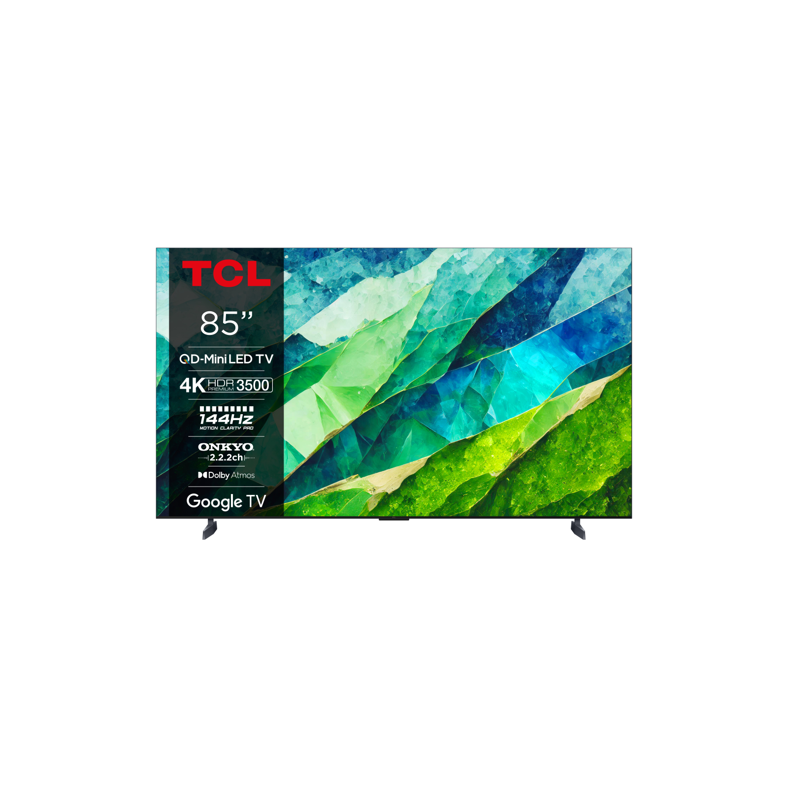 TV TCL 85 85C855 UHD MINILED QLED GOOGLETV 144HZ