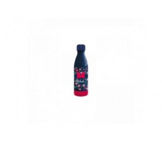 Botella De Plástico Minnie Mouse Flores 660 Ml