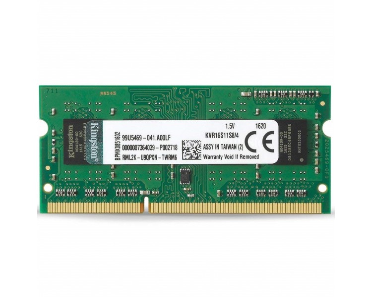 Memoria ddr3 4gb kingston sodimm 1600mhz