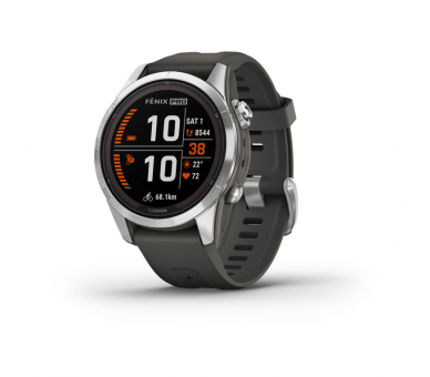 SMARTWATCH GARMIN FENIX 7S PRO SOLAR GLASS SS W GRAPHITE BAND