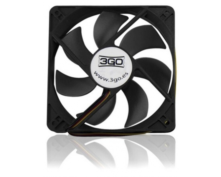 VENTILADOR 8X8CM NEGRO 3GO