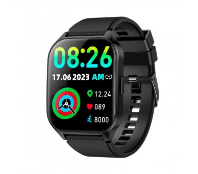 COOL SMARTWATCH PANTALLA AMOLED CURVED SILICONA NEGRO