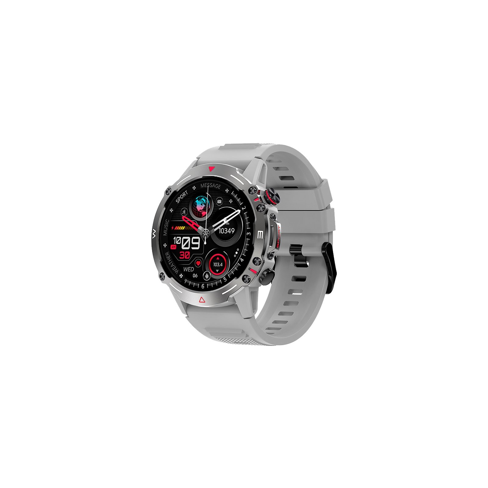 COOL SMARTWATCH PANTALLA AMOLED ADVENTURE SILICONA GRIS