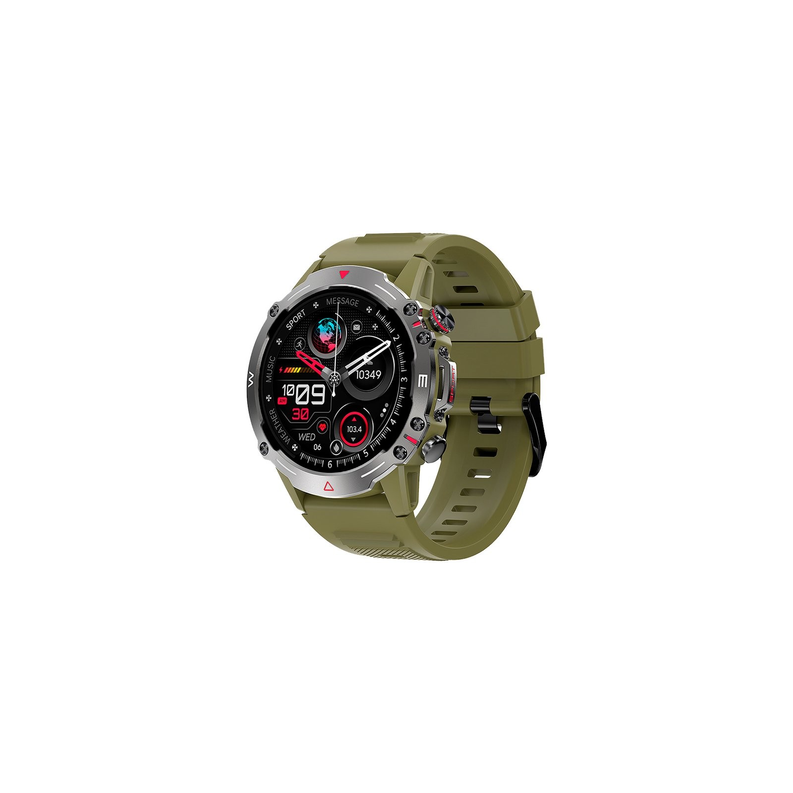 COOL SMARTWATCH PANTALLA AMOLED ADVENTURE SILICONA VERDE