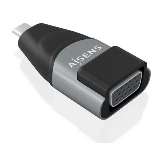 h2AISENS ADAPTADOR CONVERSOR ALUMINIO USB C A VGA USB C M HDB15 H GRIS h2pbr ph2Especificaciones h2pulliConversor con carcasa d