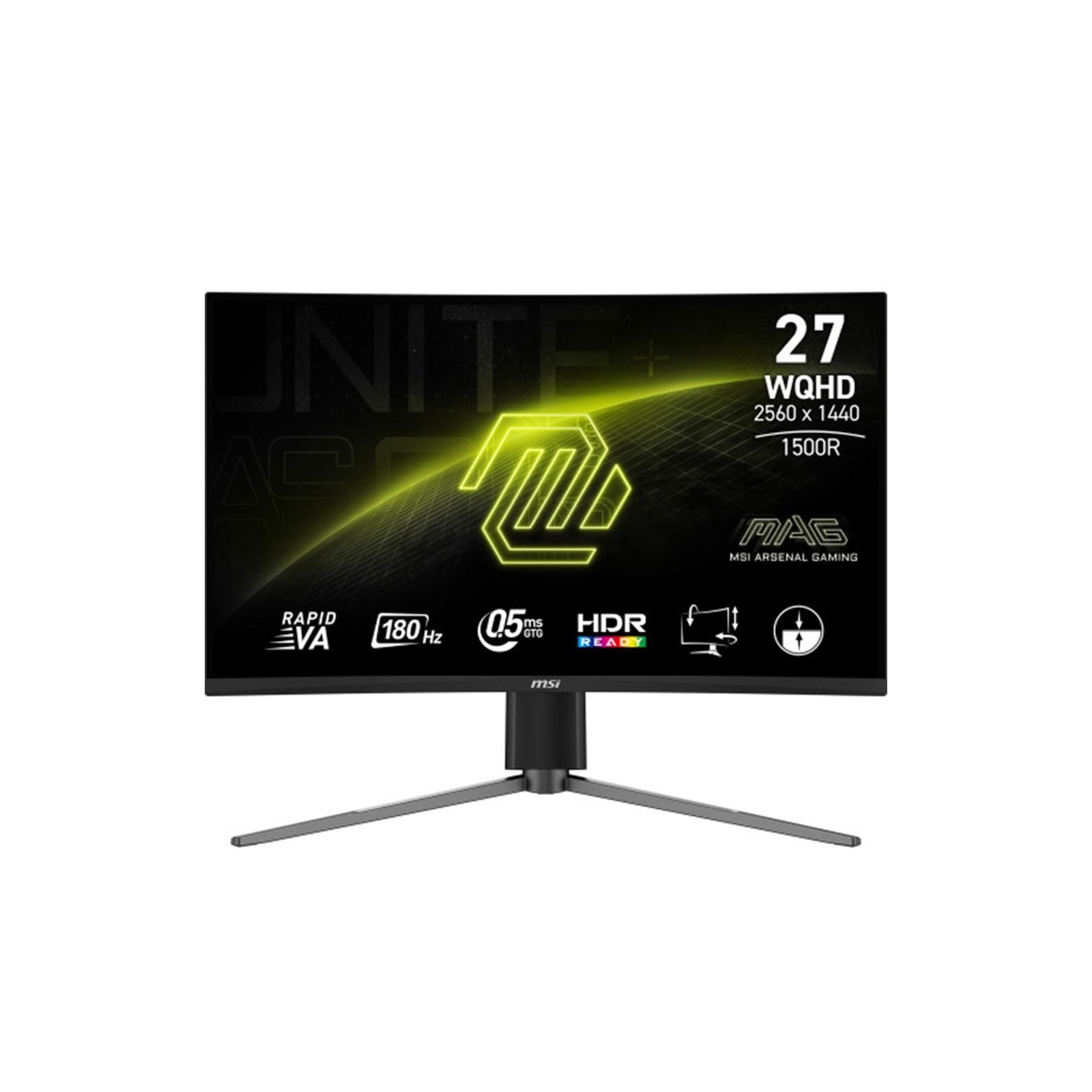 Monitor curvo gaming msi mag 27cq6pf