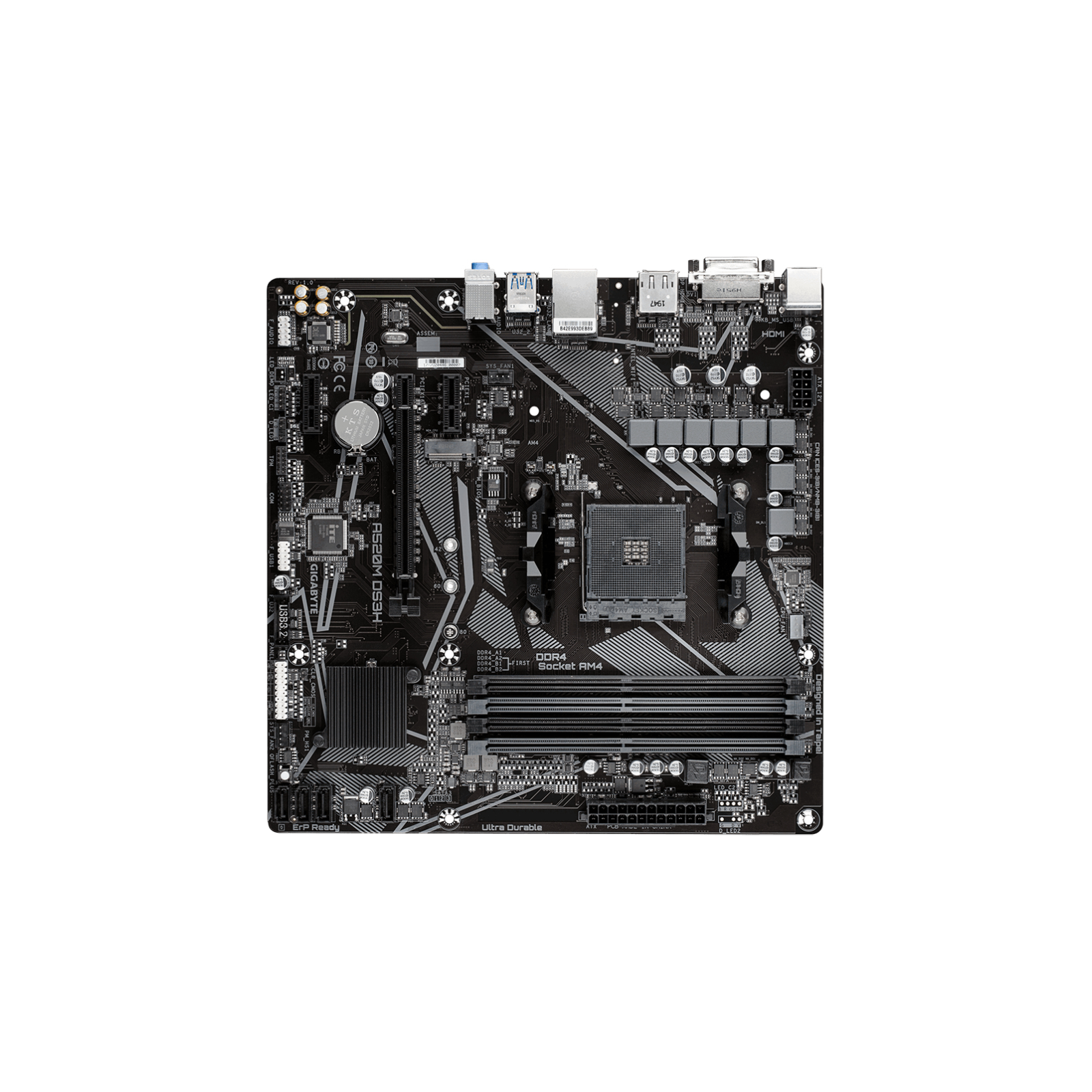 PLACA BASE GIGABYTE A520M DS3H AM4 MATX 4XDDR4