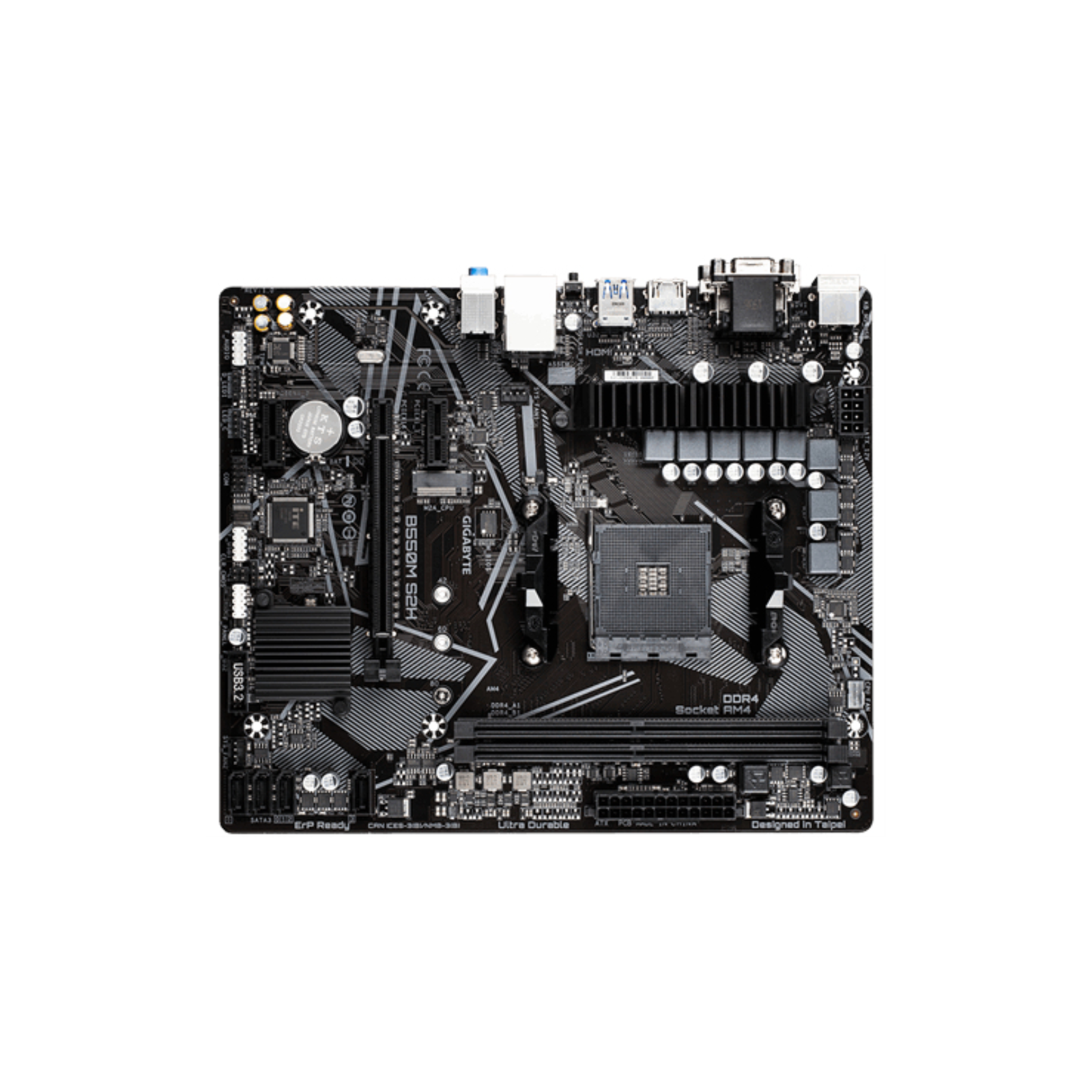 PLACA BASE GIGABYTE B550M S2H AM4 MATX 2XDDR4