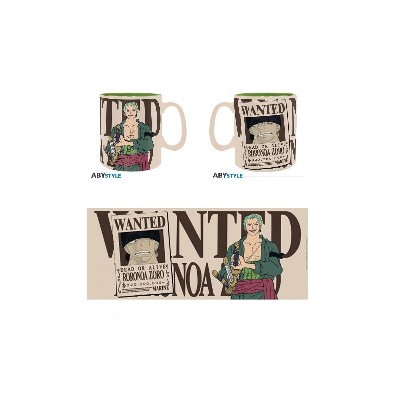 Taza abystyle one piece zoro 