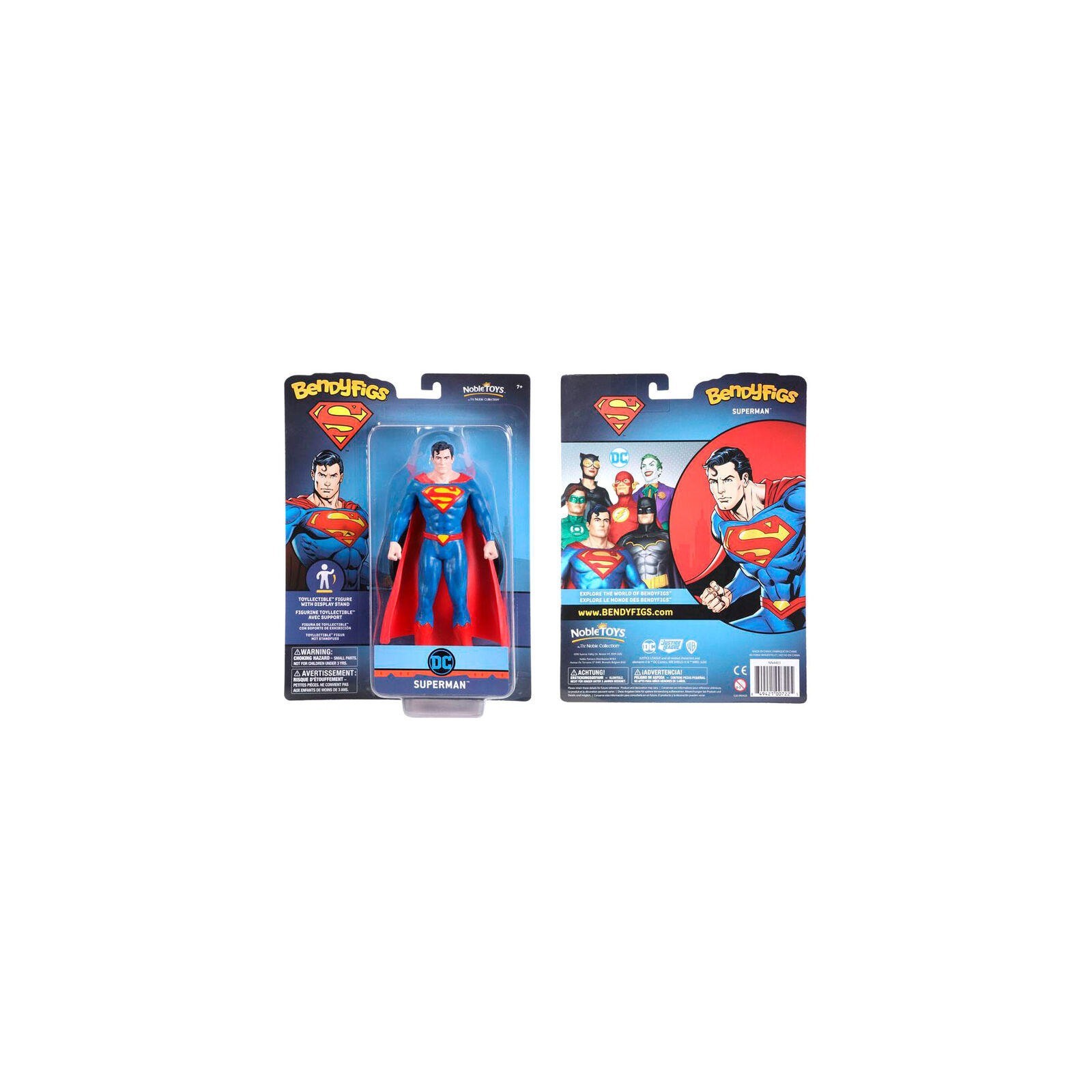 Figura Maleable Bendyfigs Superman Dc Comics 19Cm