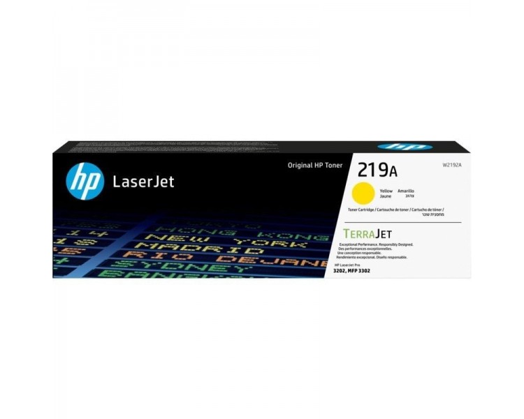 ph2Cartucho de toner Original HP LaserJet 219A amarillo W2192A h2Los cartuchos de toner HP TerraJet estan disenados para un uso