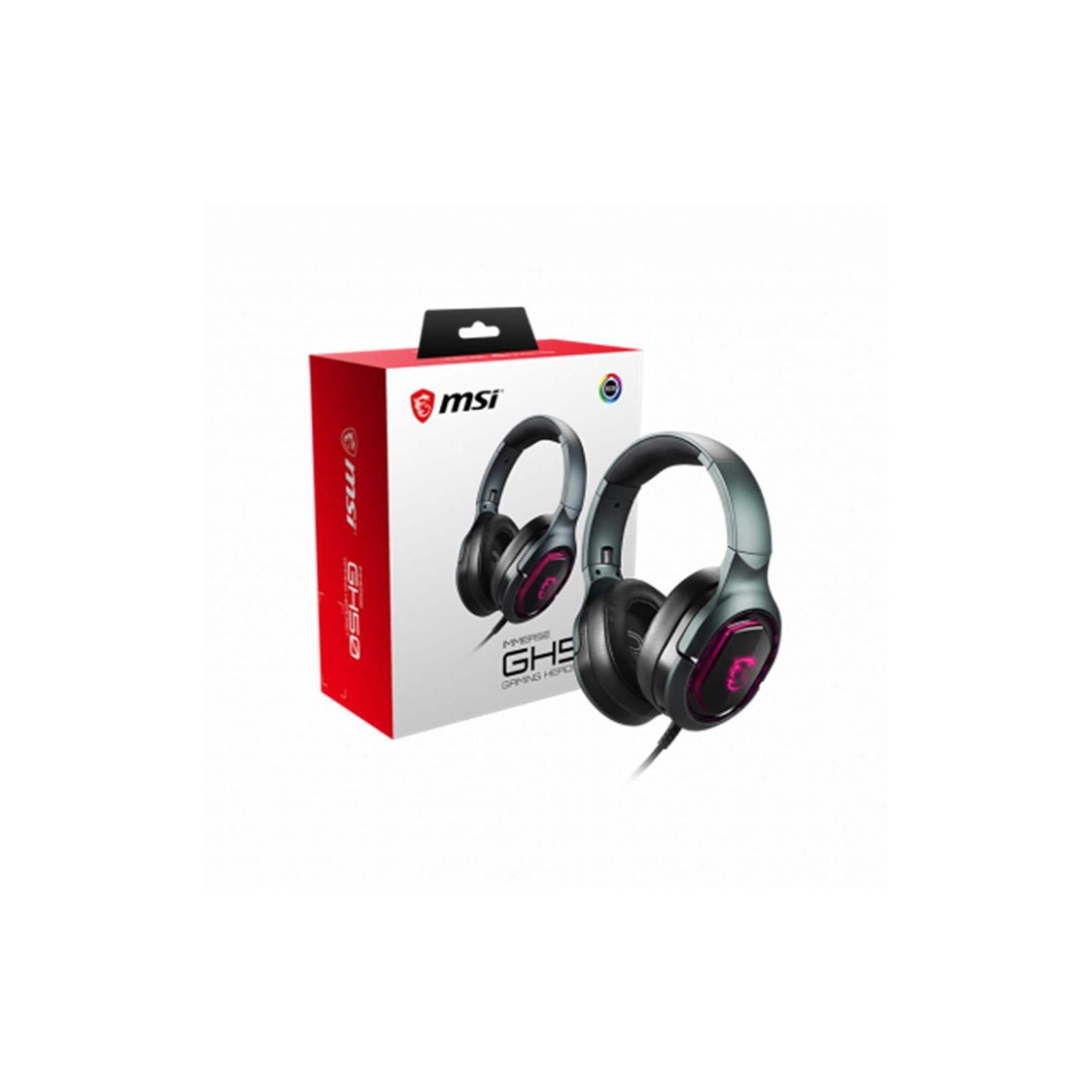 Auriculares gaming msi immerse gh50 negro