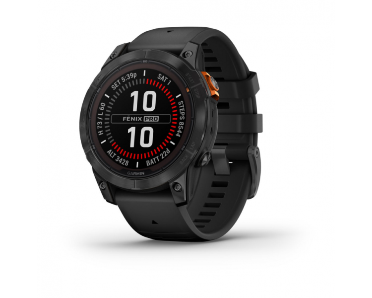 SMARTWATCH GARMIN FENIX 7 PRO SOLAR GLASS SLTGRYSS W BLK BND