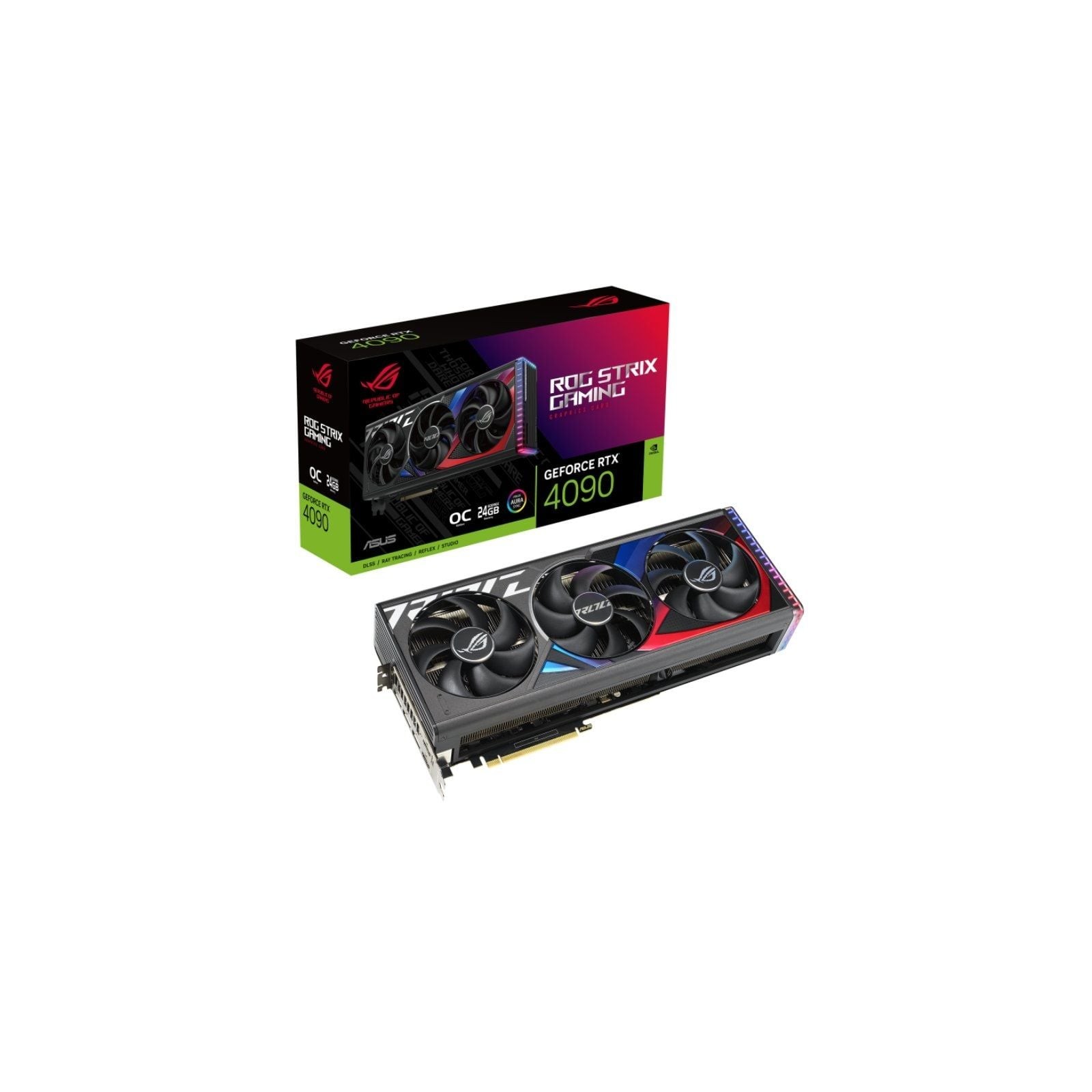 ph2ROG Strix GeForce RTX 4090 OC Edition 24GB GDDR6X h2brul liROG Strix GeForce RTX 4090 OC Edition 24GB GDDR6X con un diseno m