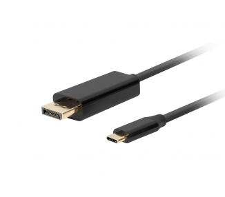 CABLE USB C A DISPLAYPORT LANBERG MACHO MACHO 30M 4K 60HZ NEGRO