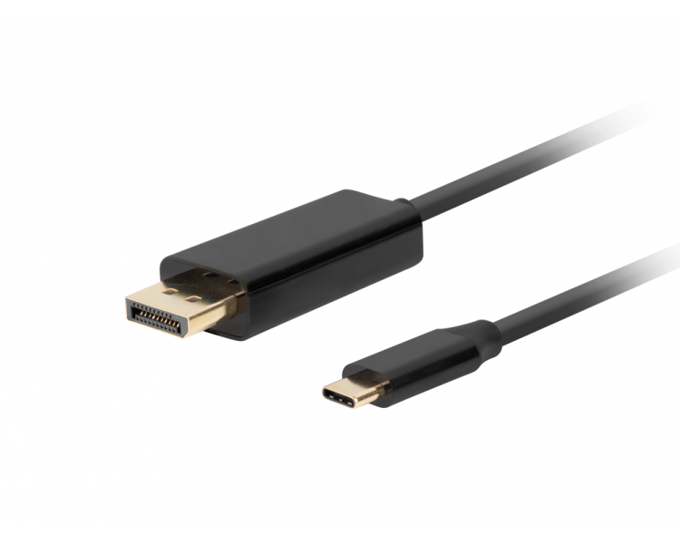 CABLE USB C A DISPLAYPORT LANBERG MACHO MACHO 30M 4K 60HZ NEGRO