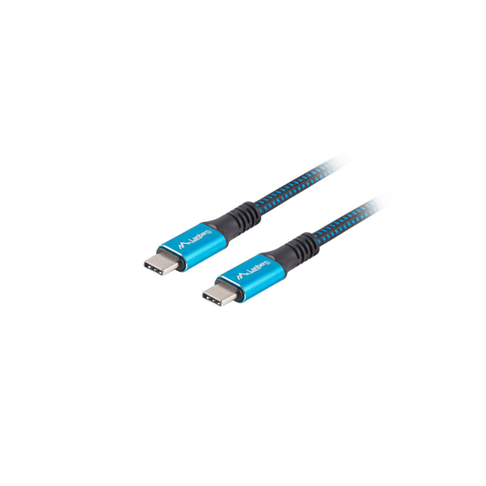 CABLE USB C 40 LANBERG MACHO MACHO 05M 100W 8K 30HZ NEGRO AZUL