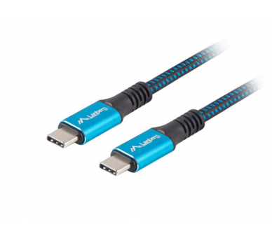 CABLE USB C 40 LANBERG MACHO MACHO 05M 100W 8K 30HZ NEGRO AZUL