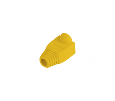 FUNDA PROTECTOR LANBERG CONECTOR RJ45 PACK 100 UDS AMARILLO