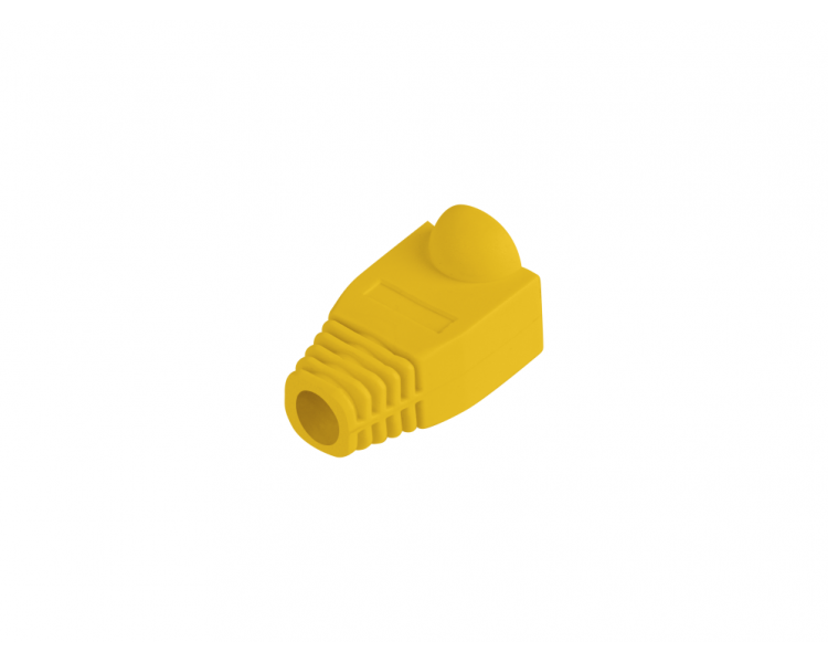 FUNDA PROTECTOR LANBERG CONECTOR RJ45 PACK 100 UDS AMARILLO