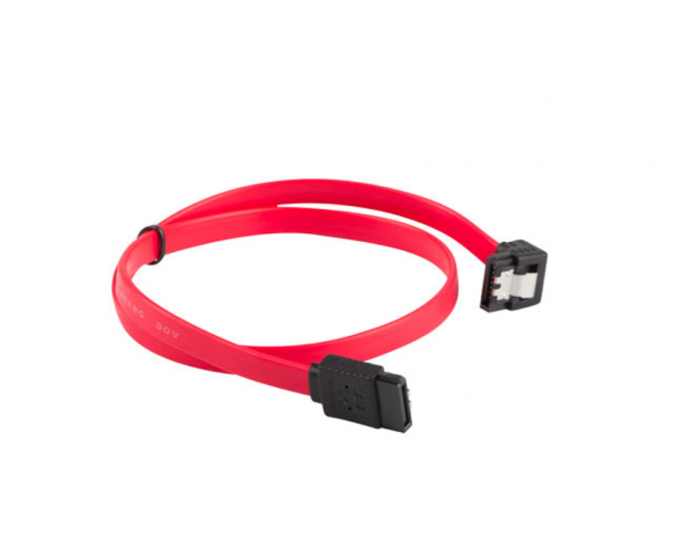 CABLE SATA III LANBERG 6GB S HEMBRA HEMBRA ANGULO CLIP METAL 05M