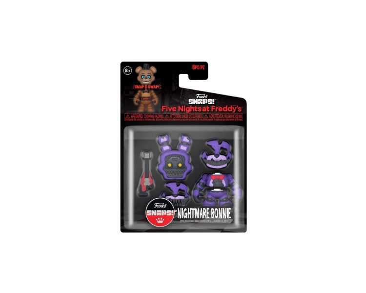 Figura Snaps! Five Nights At Freddys Nightmare Bonnie 6 Unid