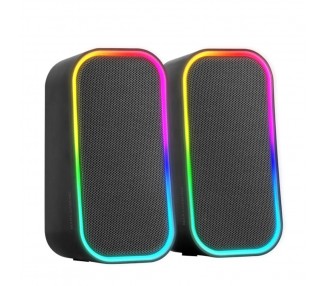 Altavoces mars gaming ms om rgb negro