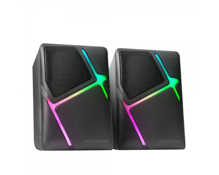 Altavoces mars gaming ms h rgb negro