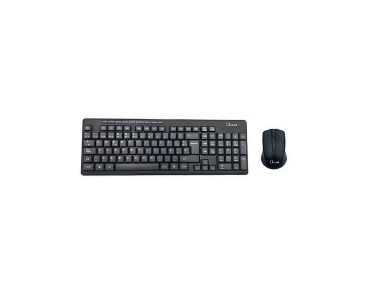 TECLADO RATON L LINK KIT WIFI NEGRO