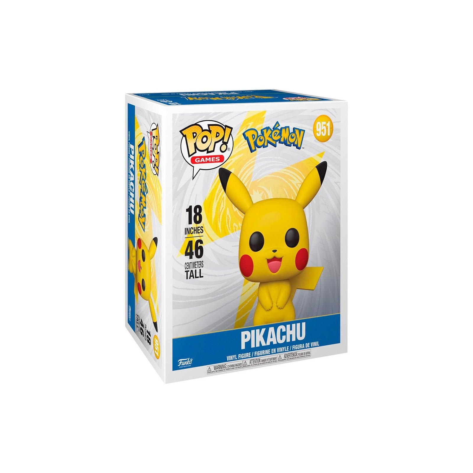 Figura Pop Mega Pokemon Pikachu 46Cm