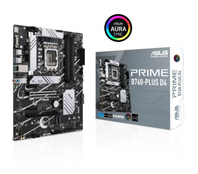 ph2PRIME B760 PLUS D4 h2ASUS Prime B760 PLUS D4 una placa base Intel B760 LGA 1700 ATX con PCIe 50 tres ranuras PCIe 40 M2 DDR4