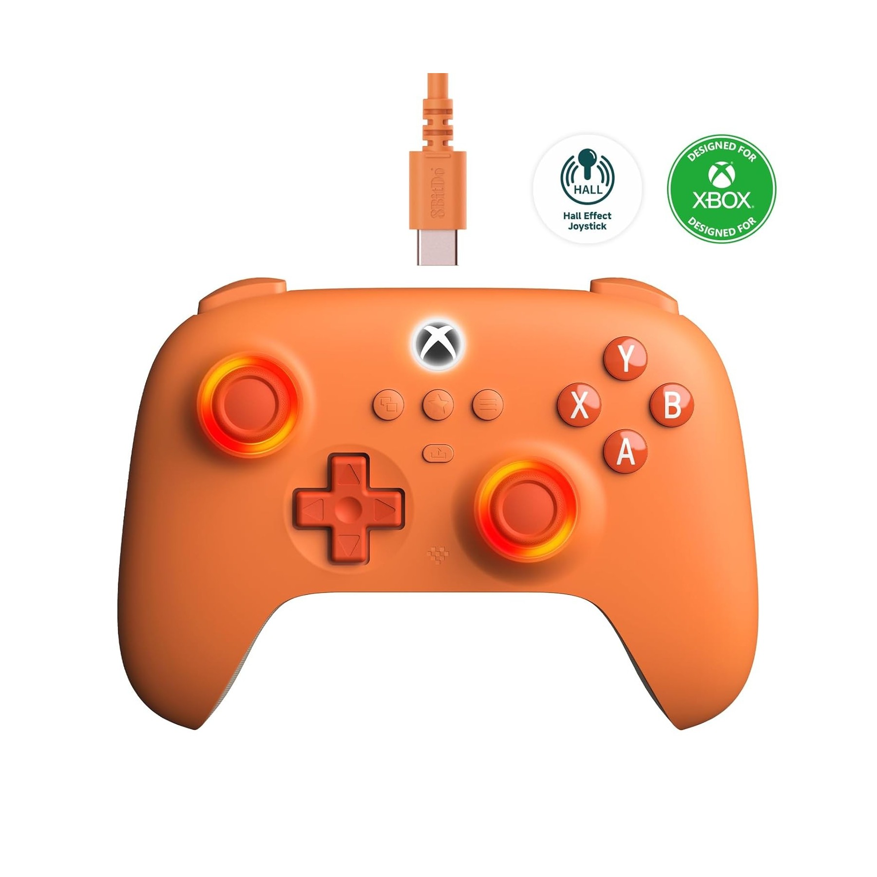 8BitDo Ultimate C Wired Xbox Gamepad Orange