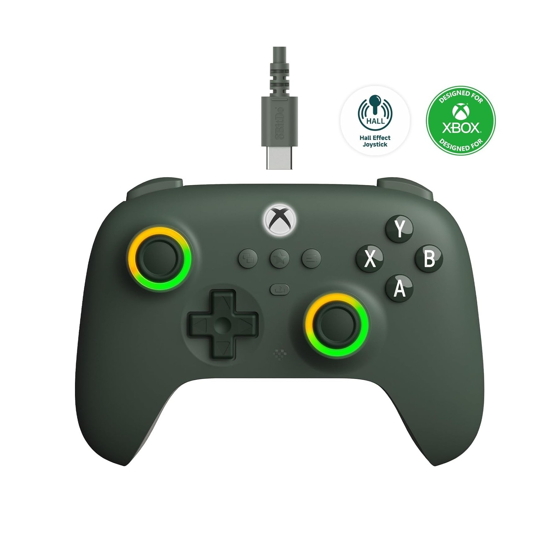 8BitDo Ultimate C Wired Xbox Gamepad Dark Green