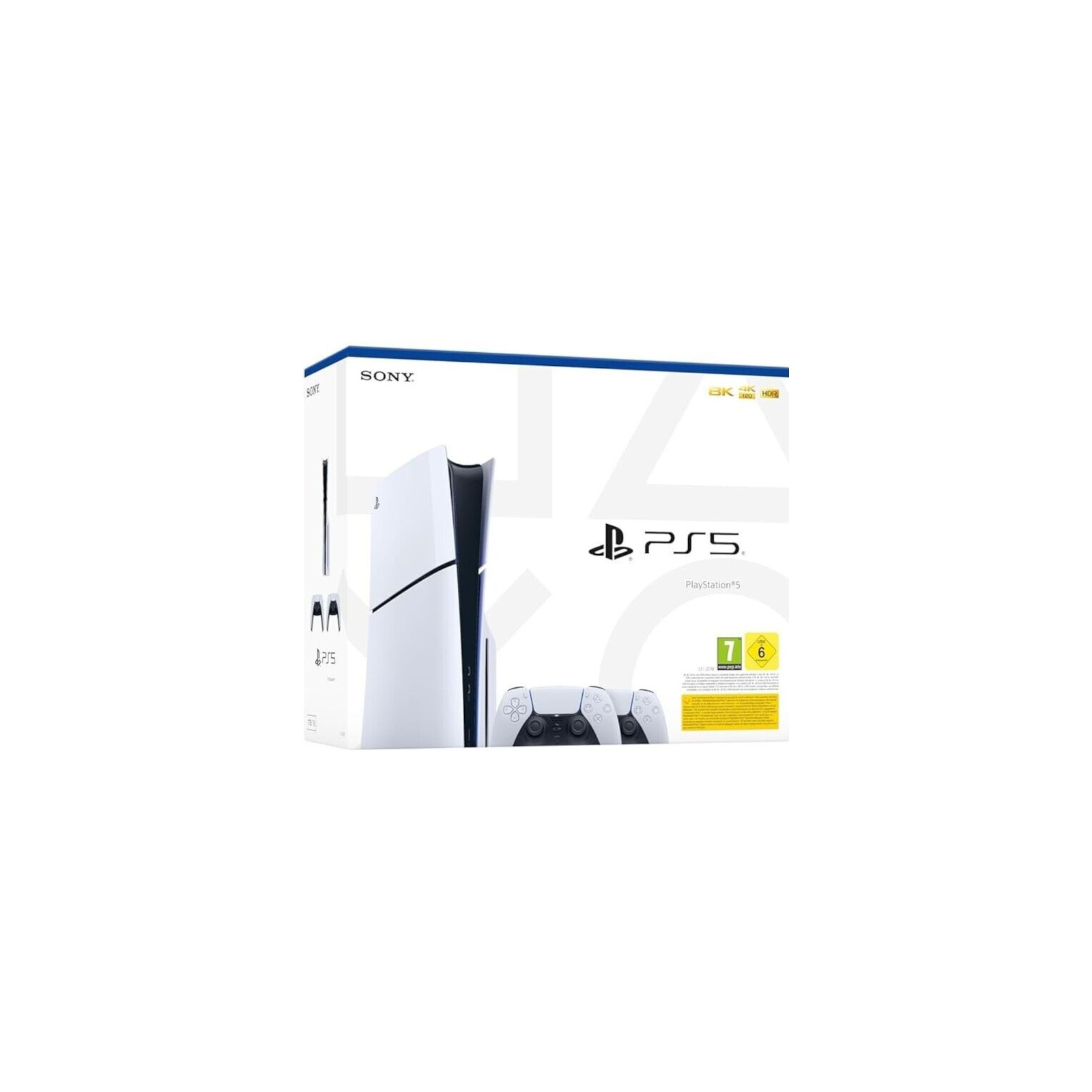 CONSOLA WHITE SLIM EDITION + 2 DUALSENSE (1TB)