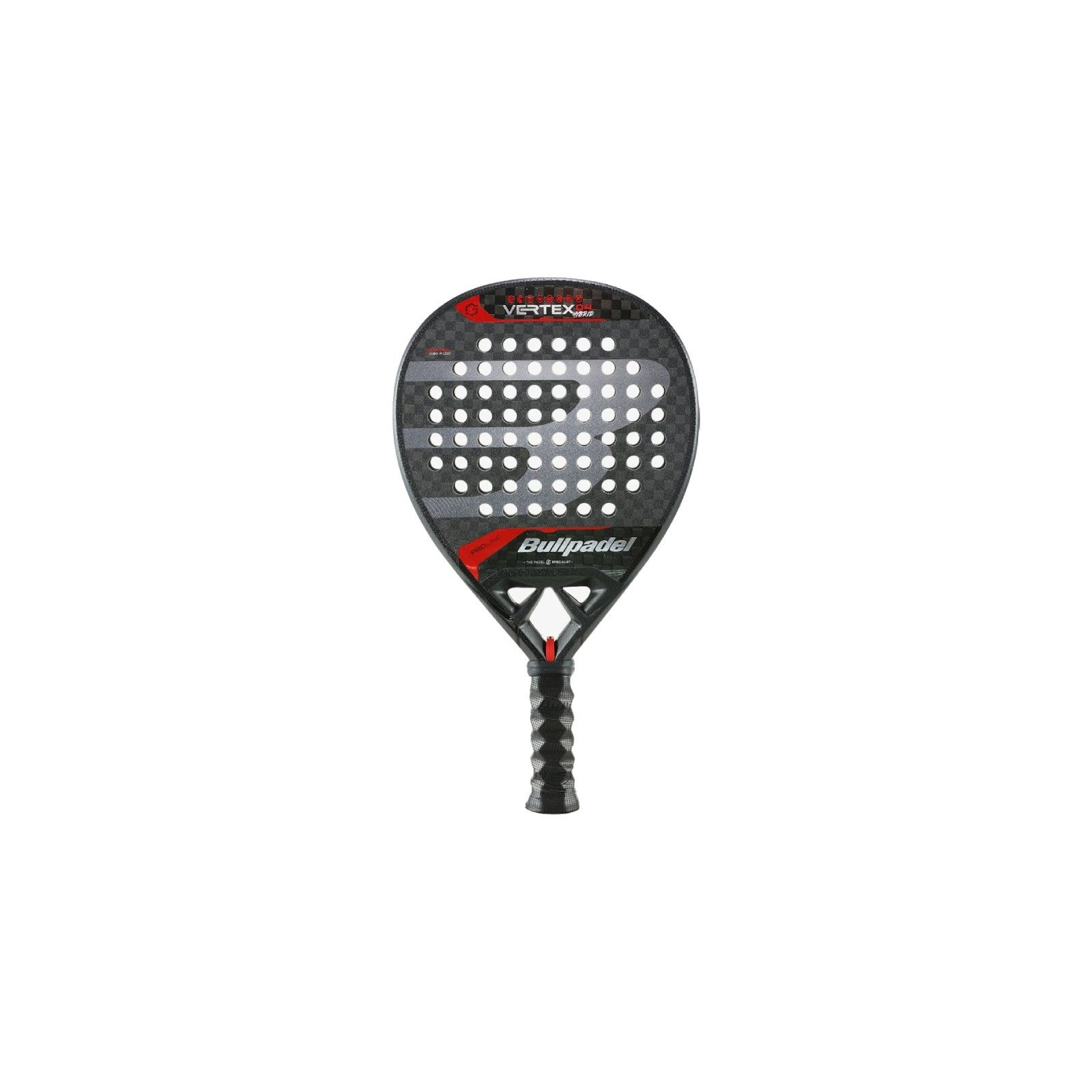 h2PALA BULLPADEL VERTEX 04 HYBRID 24 h2divpLa Vertex 04 Hybrid es una pala hibrida de maximo control con superficie rugosa Tops