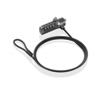 CABLE SEGURIDAD AISENS CERRADURA COMBINACION KENSINGTON 15M NEGRO