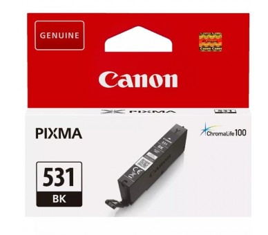 pEl cartucho de tinta negra Canon CLI 531BK te permite producir fotos de alta calidad con tu impresora La tinta Canon original 